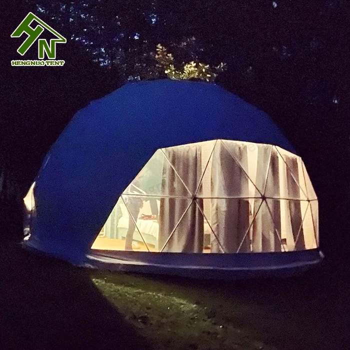 5m 6m 7m Luxury Resort Tent Dome Hotel Garden Geodesic Dome Tents With Large Bay Window