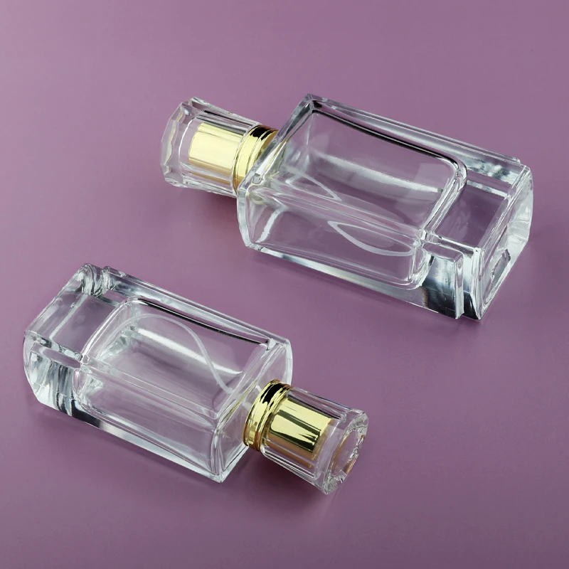 2024 Custom Logo Frosted Glass Perfume Container Bottle With Atomizer Pump