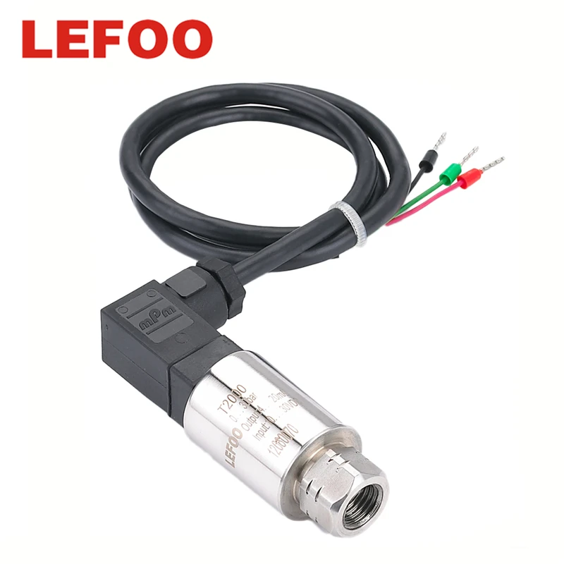 LEFOO OEM China 4-20ma Temperature Compensated Ceramic Pressure Sensor Water Pressure Transmitter T2000