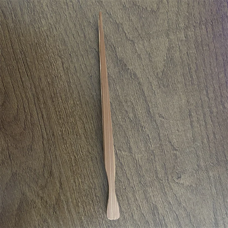 Bambus High Quality Small Serving Bamboo Food Clip Carbonized Color Mini Bamboo Tea Clip Tea Tongs With Logos