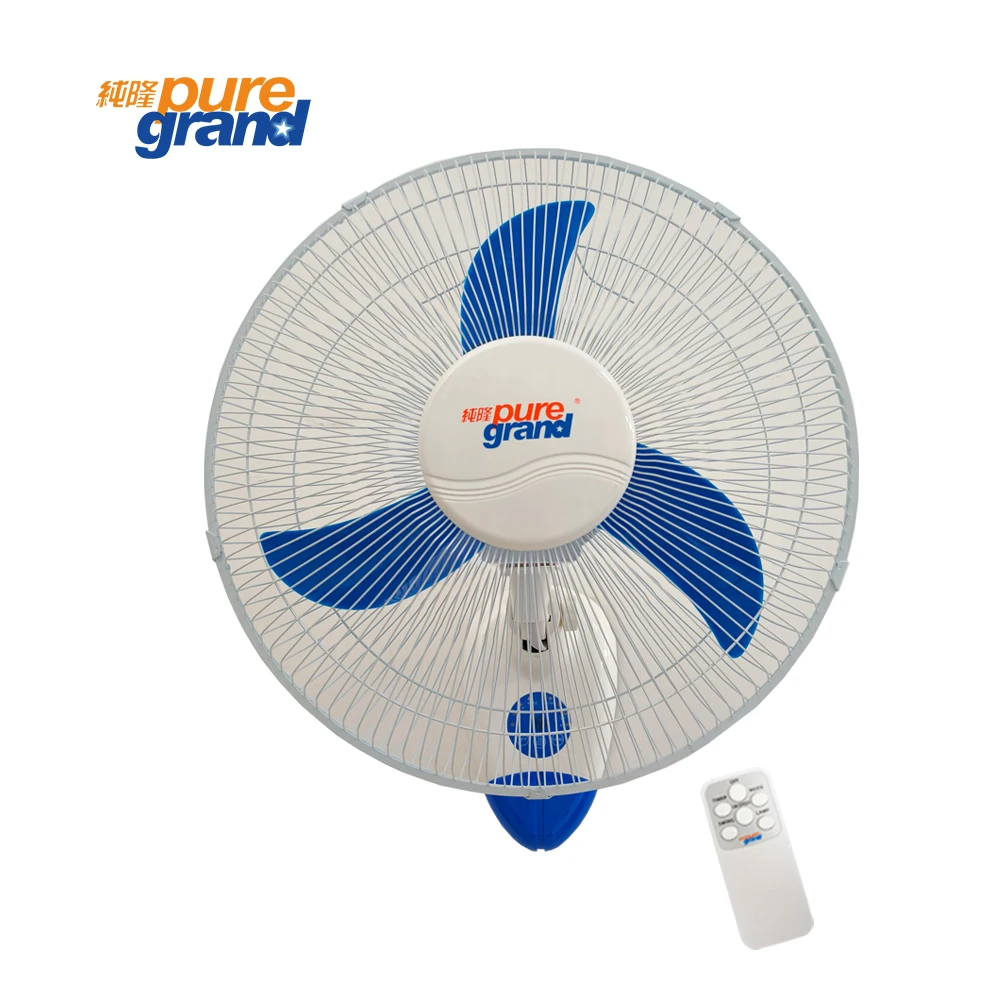 Hot sales 7.5 hours timer small 16 inch remote control restaurant industrial oscillating wall mounted fan