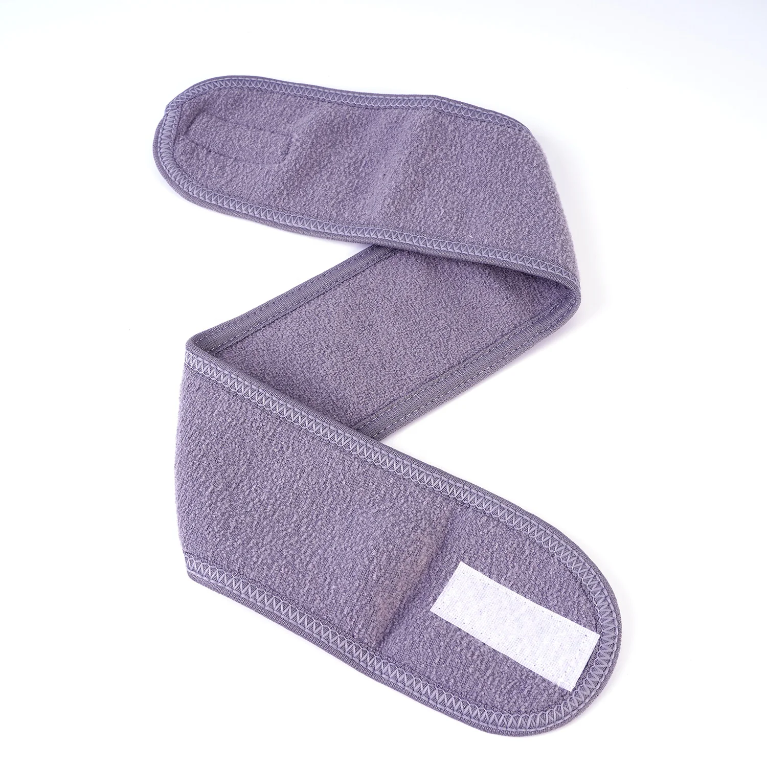 custom spa facial headband microfiber/headband spa makeup Adjustable Stretch Sweat Headband with Magic Tape