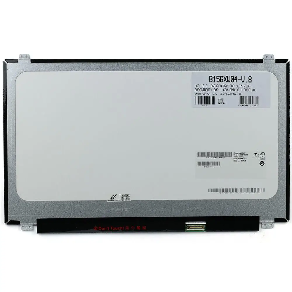 
LP156WHB-TPA1 LTN156AT39 B156XW04V.8 15.6 inch Slim LED 30Pin laptop screen 