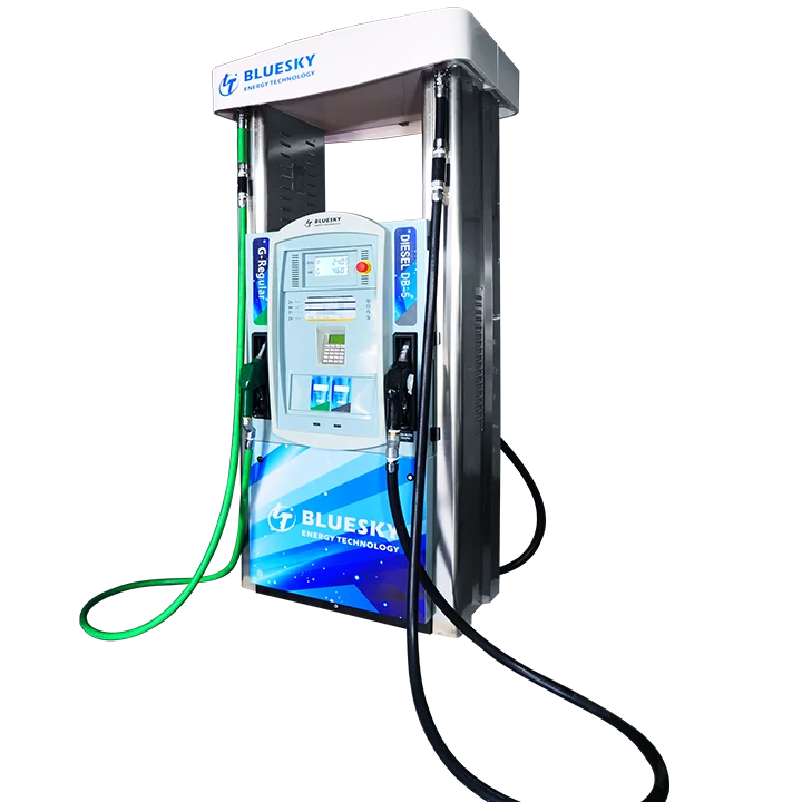 Bluesky Petrol Pump Machine Filling Station fuel petrol dispenser gas pumping machine dual suction dual hose fuel dispenser