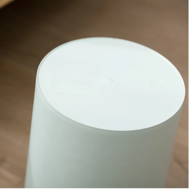 Round Large Open Top Trash Can Plastic Waste Bin Deskside Wastebasket Durable Garbage Can Recycling Bin for Bathroom Kitchen Bed