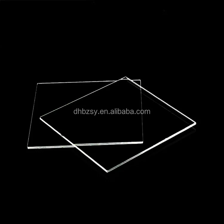 Quartz glass sheet 35 * 10 * 1 / 2mm JGS1 high temperature resistant fine polished high permeability quartz coated substrate