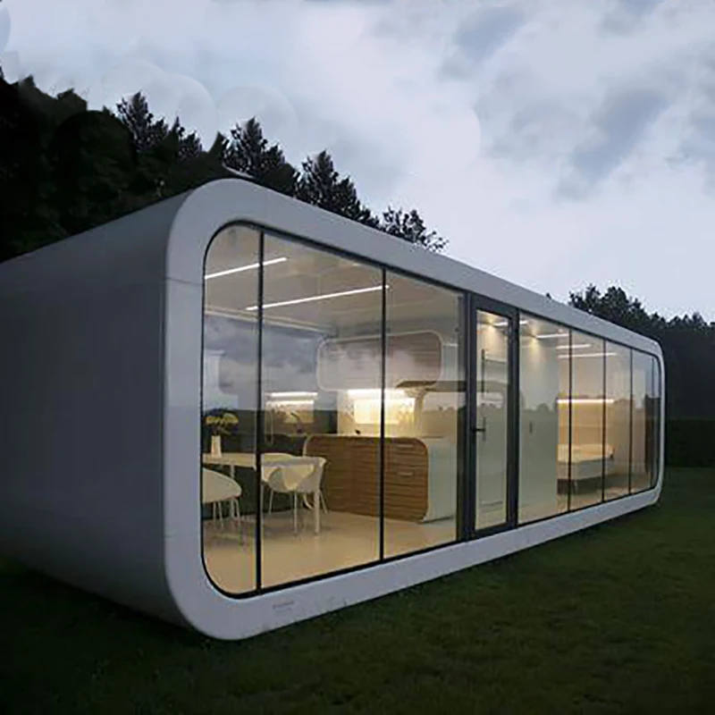 2024 Outdoor Office Pod Homes Prefabricated Modern Mobile Cabin Prefab House Capsule Home for Glamping