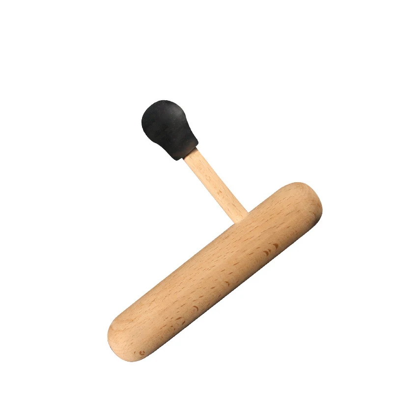 Wood Acupoint Massage Stick Mushroom  Solid Wood  Massage Stick Scraping Board Wooden Massage Tool for Relax