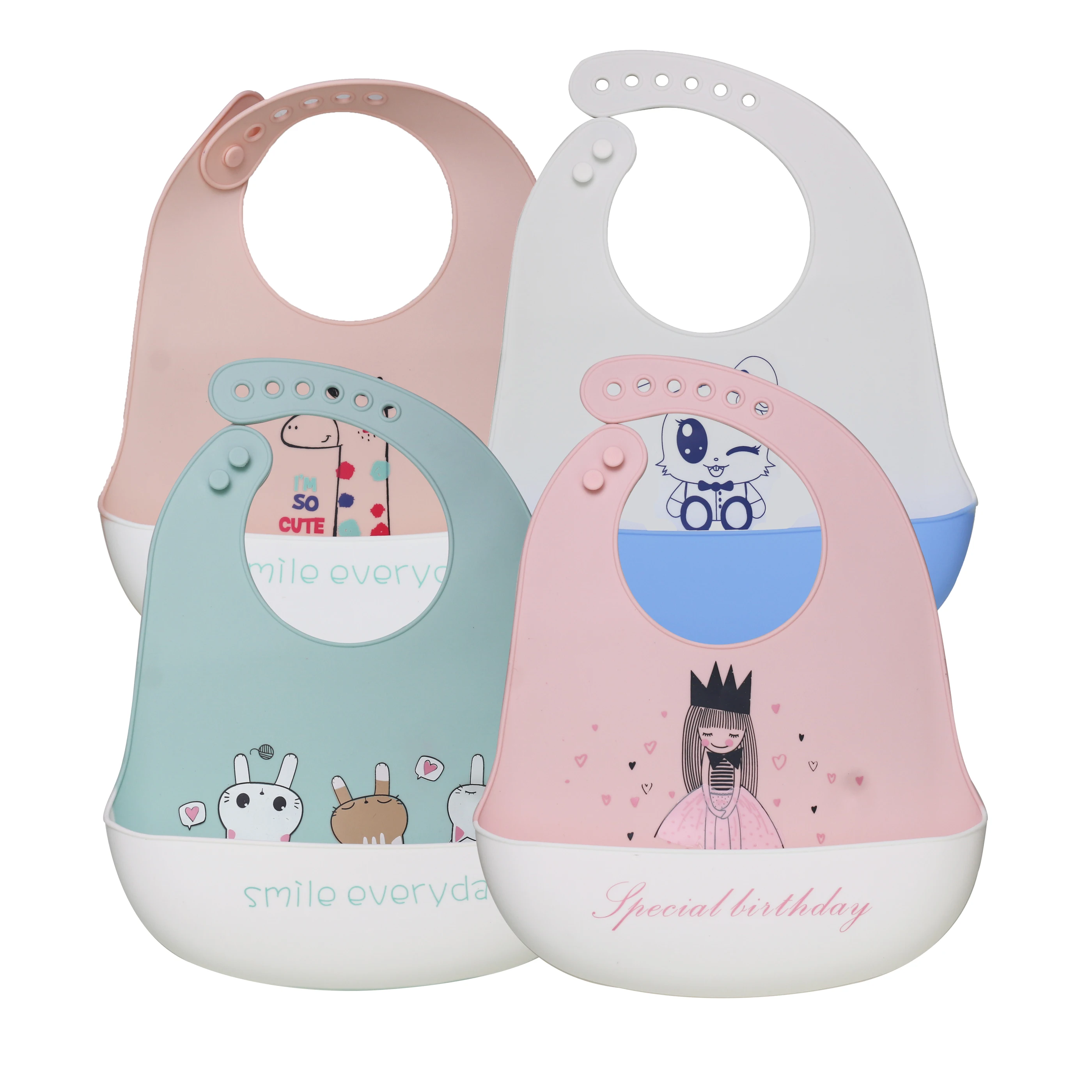 Бесплатные образцы, Набор моющихся силиконовых нагрудников для прорезывателя для зубов и соски без BPA