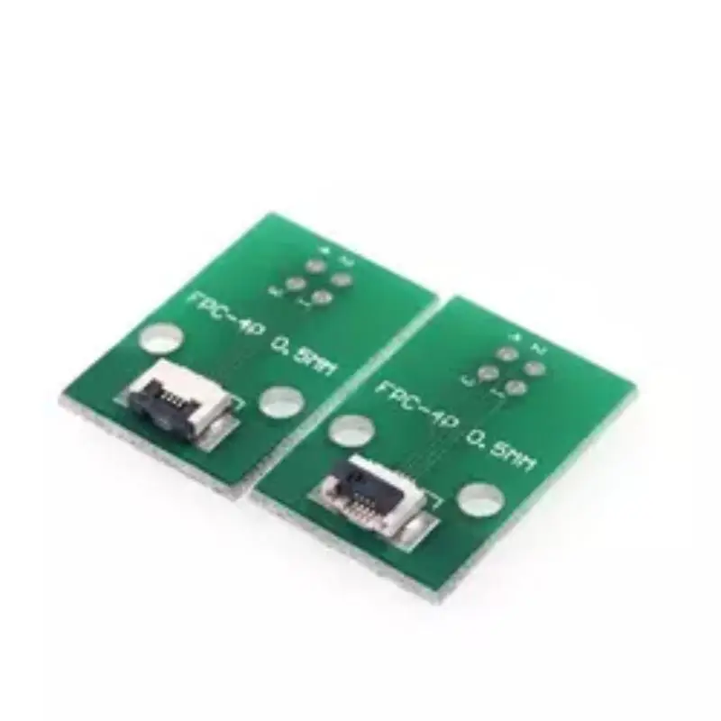 FPC FFC кабель 4 PIN 0,5 мм разъем SMT адаптер для 2,54 мм 1,00 дюйма шаг через отверстия 2x2 Позиции DIP PCB