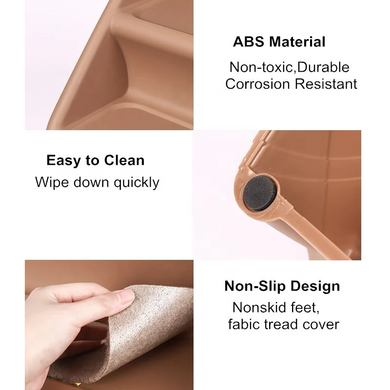 Переносная пластиковая лестница для собак и кошек нескользящая Складная рампа подъема по лестнице