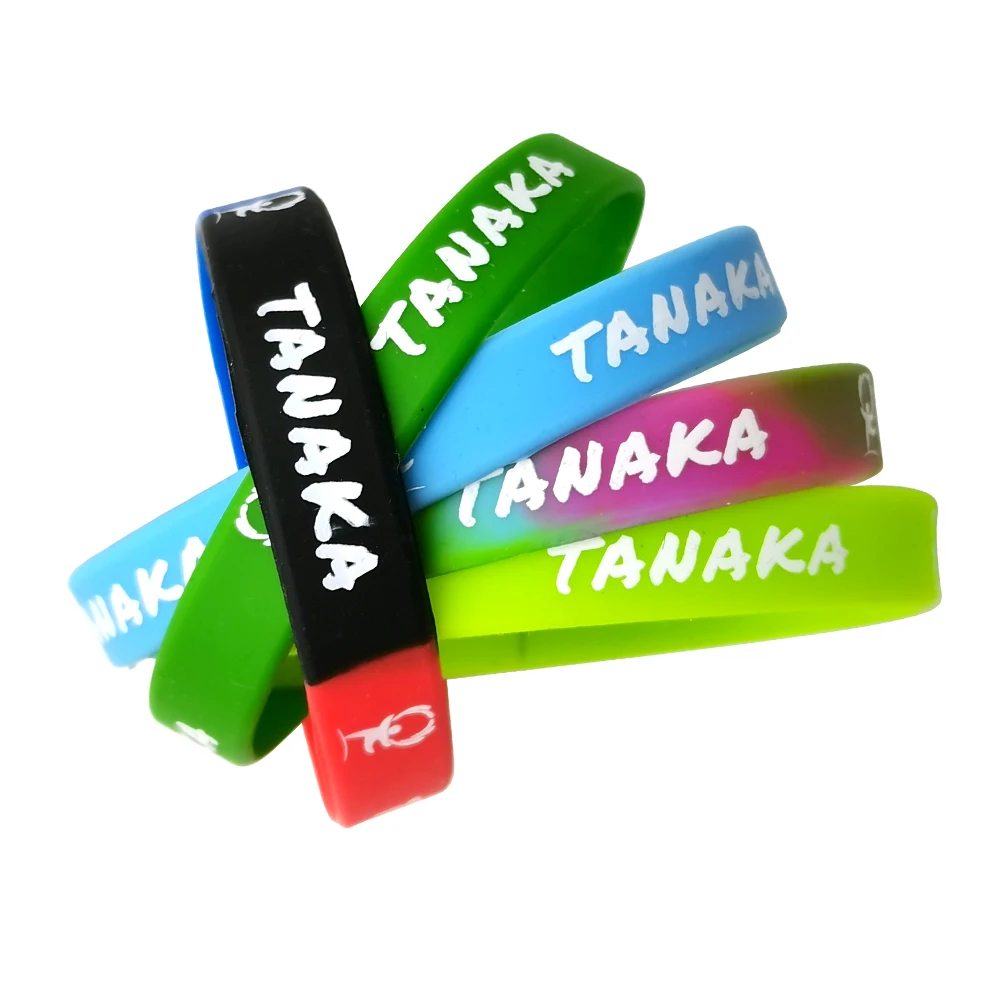 Soft Stretch Plastic Silicone Rubber Wrist Hand Band Rubber Wristband Cusyomized