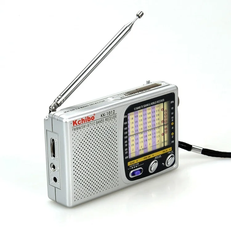 Use IC car with DC jack FM TV MW SW1-8 multiband 12 band radio