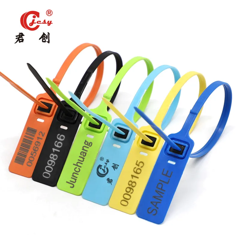 JCPS605 tamper evident plastic security seal for container pull tight self locking plastic strip seal