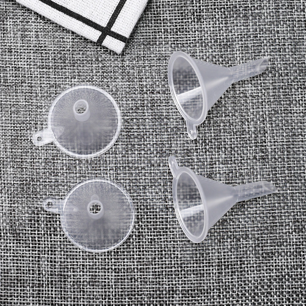 Wholesale Supply  Wide Mouth Clear Plastic Perfume Powder Funnels Mini Funnels for Science Lab Bottle Filling Liquid