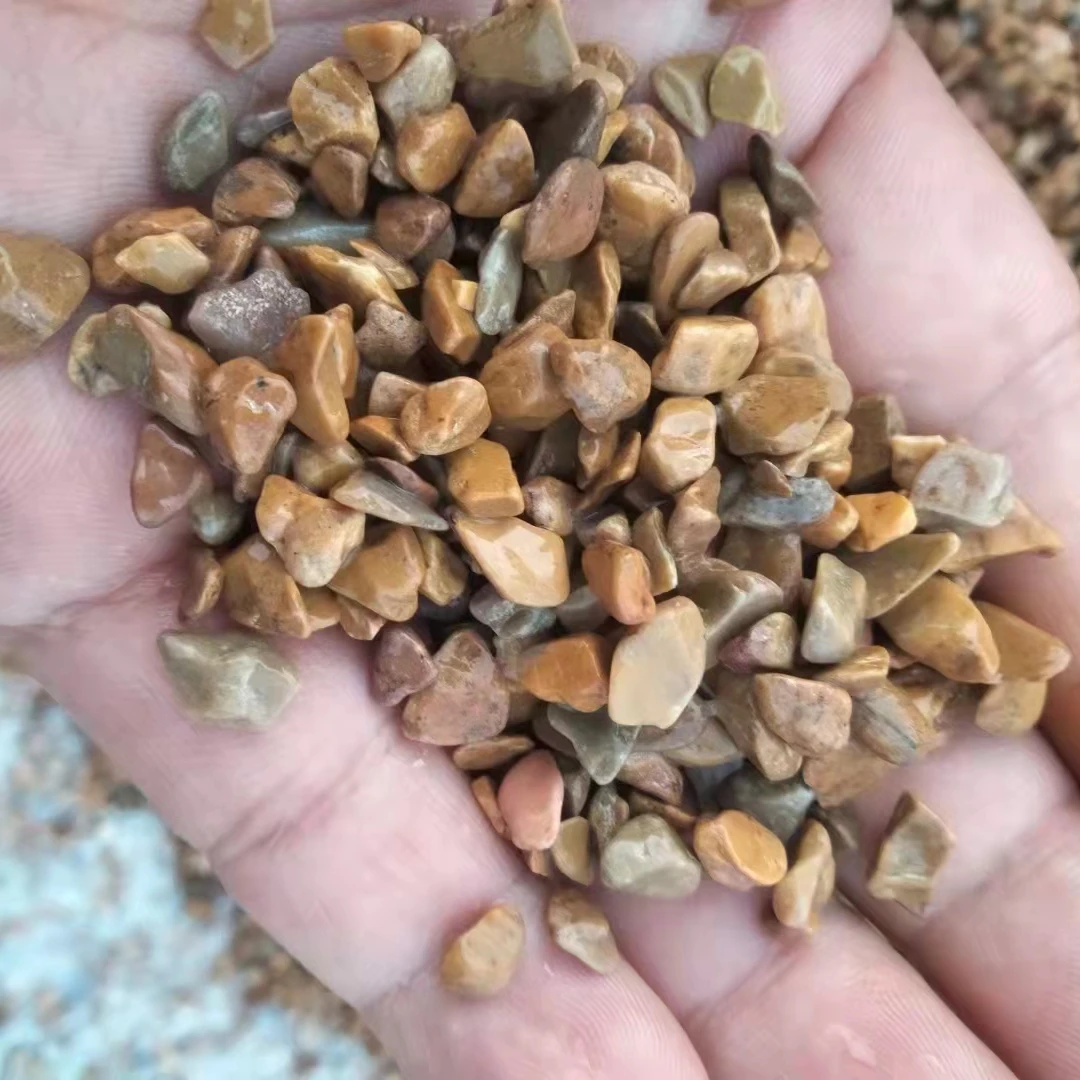 Natural Decorative Color Unpolished Pebble Gravel Paving Stone Indoor Outdoor Decor Ornamental for Garden Plant Railway Pathway