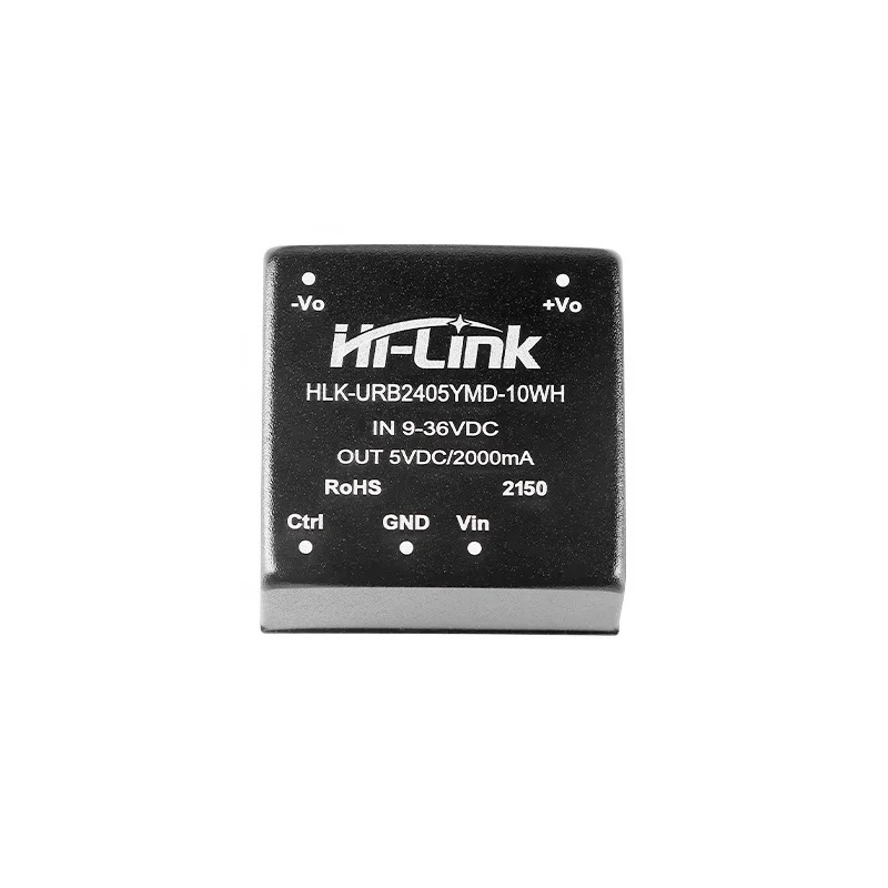 Hi-Link DC-DC 24V to 5V 10W 2A Isolated Switching Power Module Short Circuit Protection HLK-URB2405YMD-10WH URB2405YMD-10WH