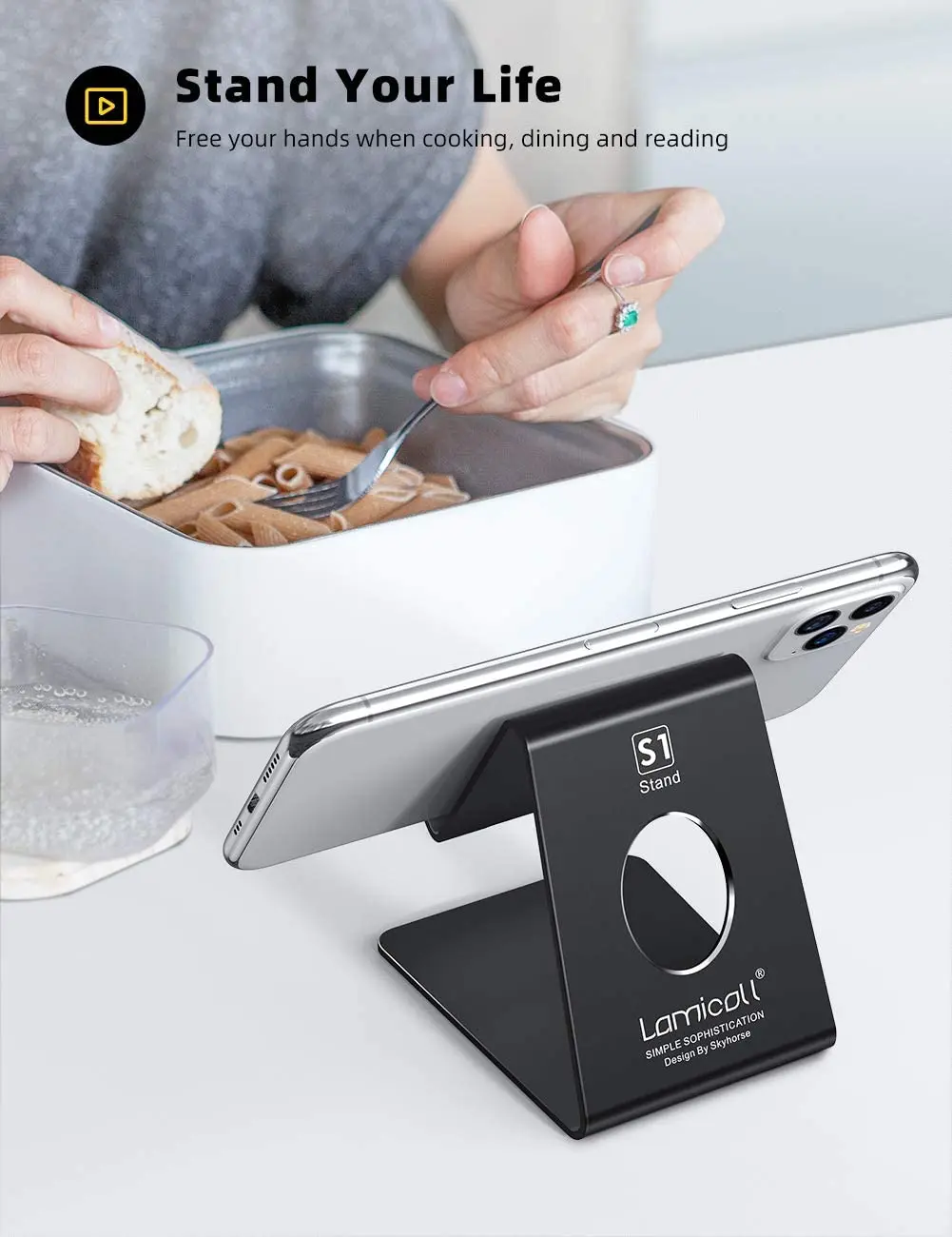 Cell Phone Stand Phone Dock Cradle Holder Stand for Office Desk