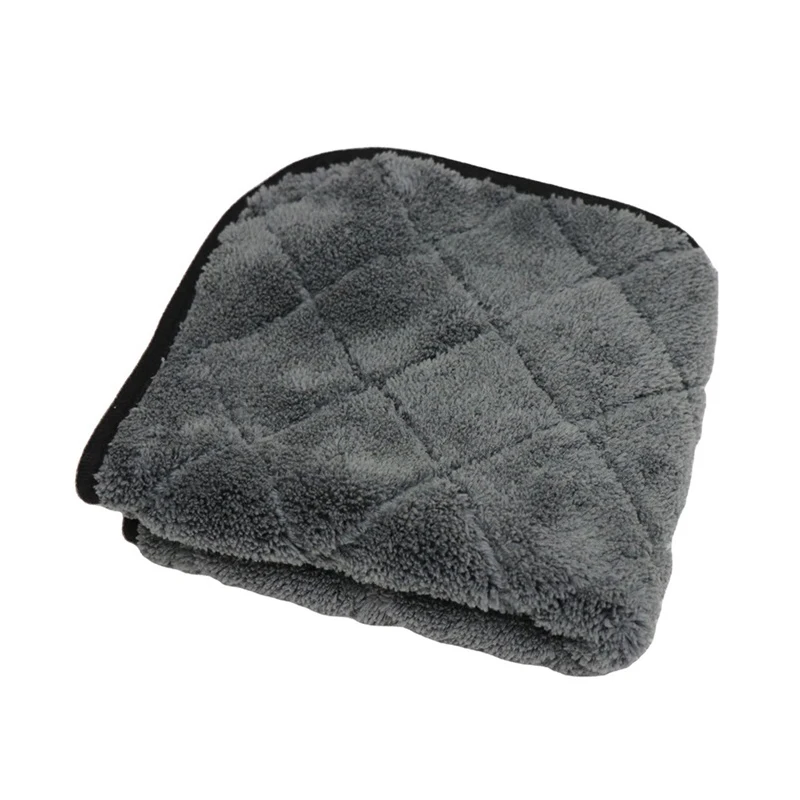 Полотенце для автомойки утолщенное из кораллового бархата впитывающая двухсторонняя салфетка микрофибры инструмент чистки и красоты воска