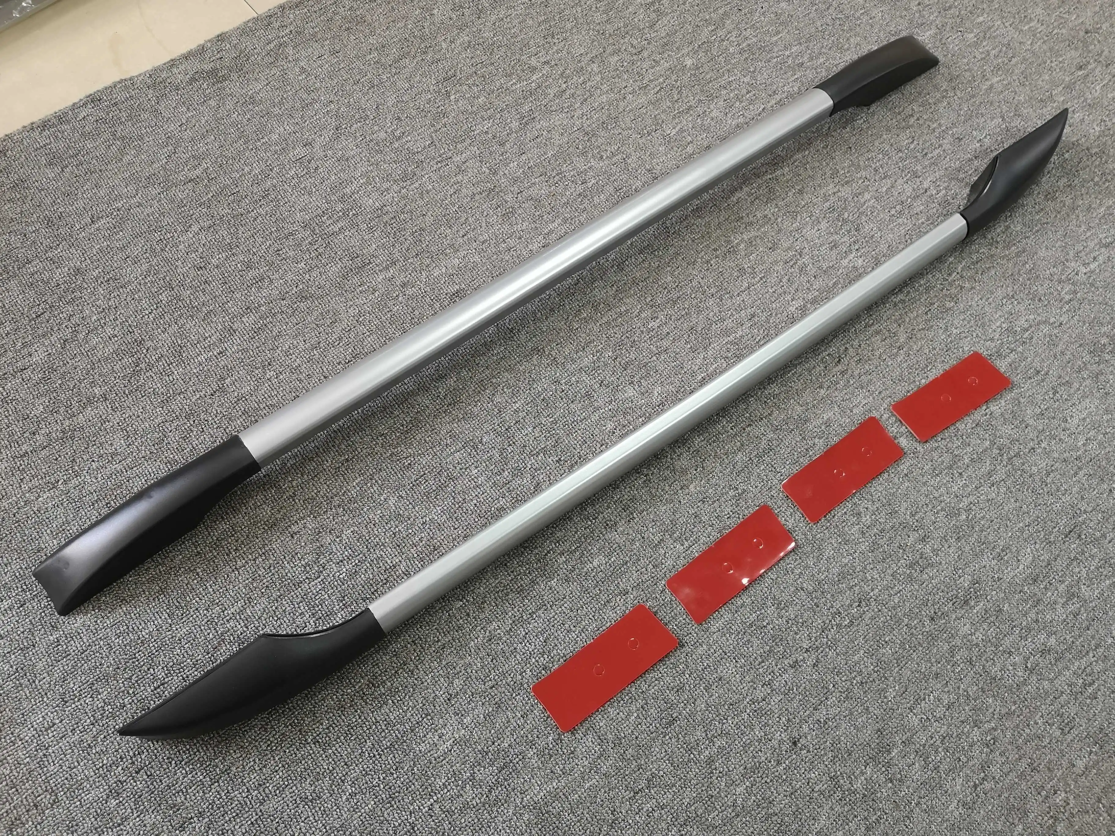 YH-C-144 High quality aluminum alloy+ABS universal roof rails roof rack luggage rack side rails paste sticker