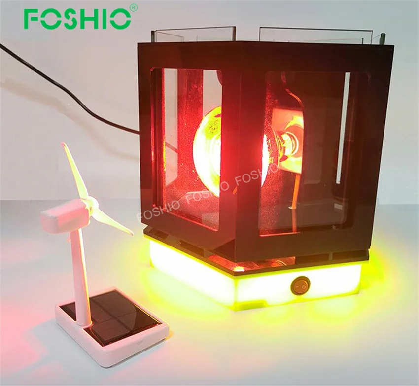 Foshio Customize Logo 6 Sides Window Tint Solar Film Testing Heat Rejection Lamp Display Machine