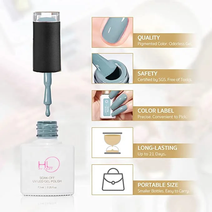 Nail Art Gel Polish For Nails French Tip Manicure Gel Varnish Enamel Lacquer Color OEM Logo UV LED Nail Gel Polish