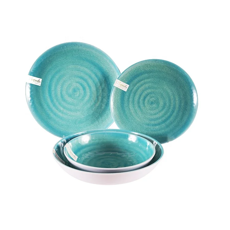Turquoise Accents Collection WITH latest design modern style custom set melamine tableware
