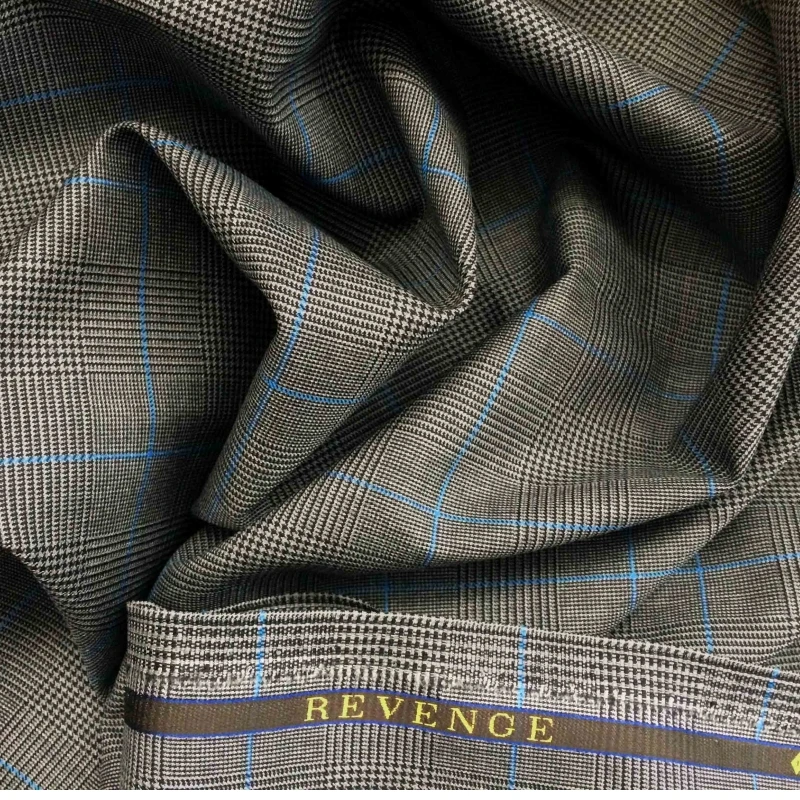 China exporter garments fabric 55 rayon and 45 polyester english selvage suiting tr fabric for men materia ribbon