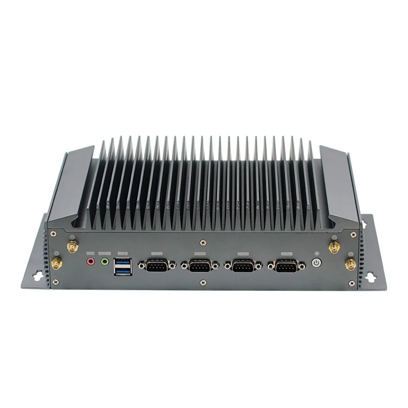 Zunsia Заводская дешевая 4 * COM 3 LAN 6 USB 1 VGA промышленное безвентиляторное ядро i3 i5 i7 мини-ПК i9 12-го поколения Встроенная ПК мини-компьютерная коробка