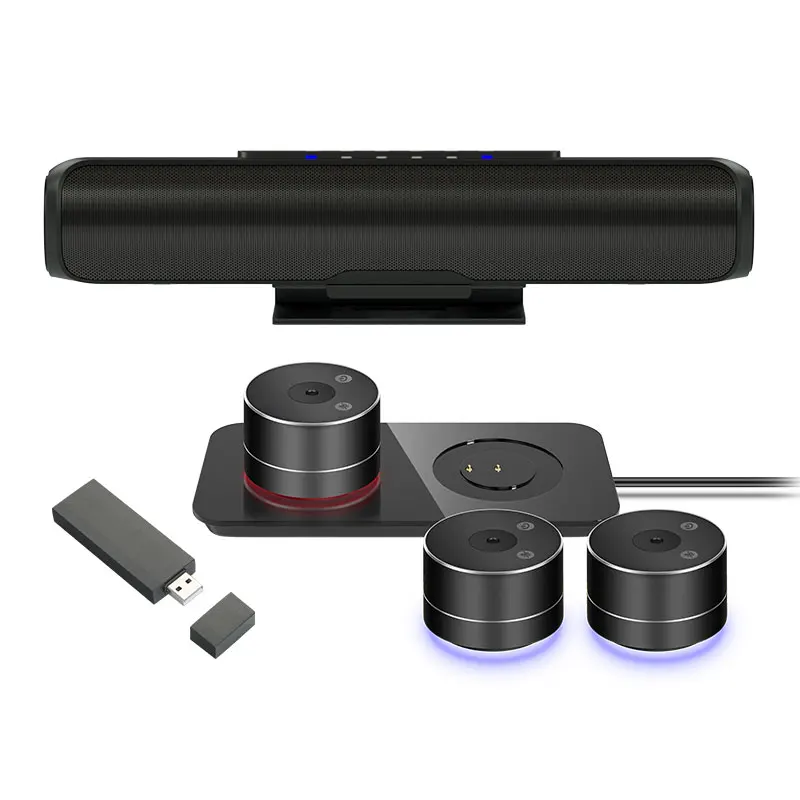 Speakerphones Usb Confer Speaker Video Conference Equipment Wireless Mics For Office Meeting