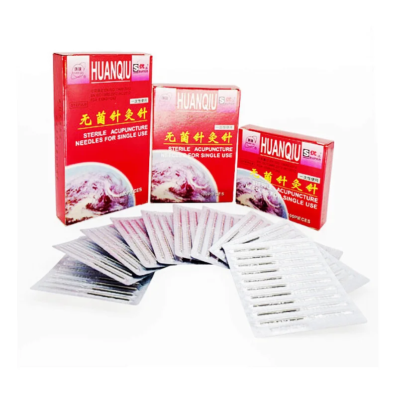 Huanqiu Disposable Needles Sterile Acupuncture For Single Use Hand Needle Acupuncture Therapy Facial acupuncture needles