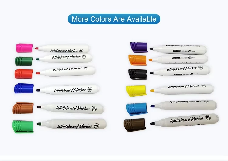 New product Personalized  12colors whiteboard marker writing smoothly dry erase waterproof permanent marker pen