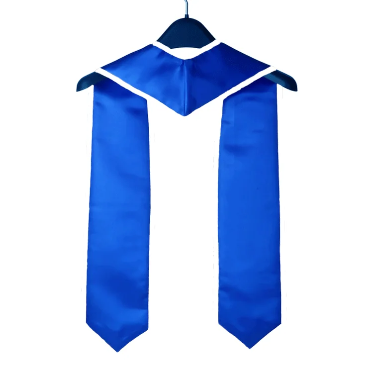 Blank Adults Colored Sublimation School Stoles Ceremony Colleague 60 and 72 Inches Australia Royal Blue Graduation Stole