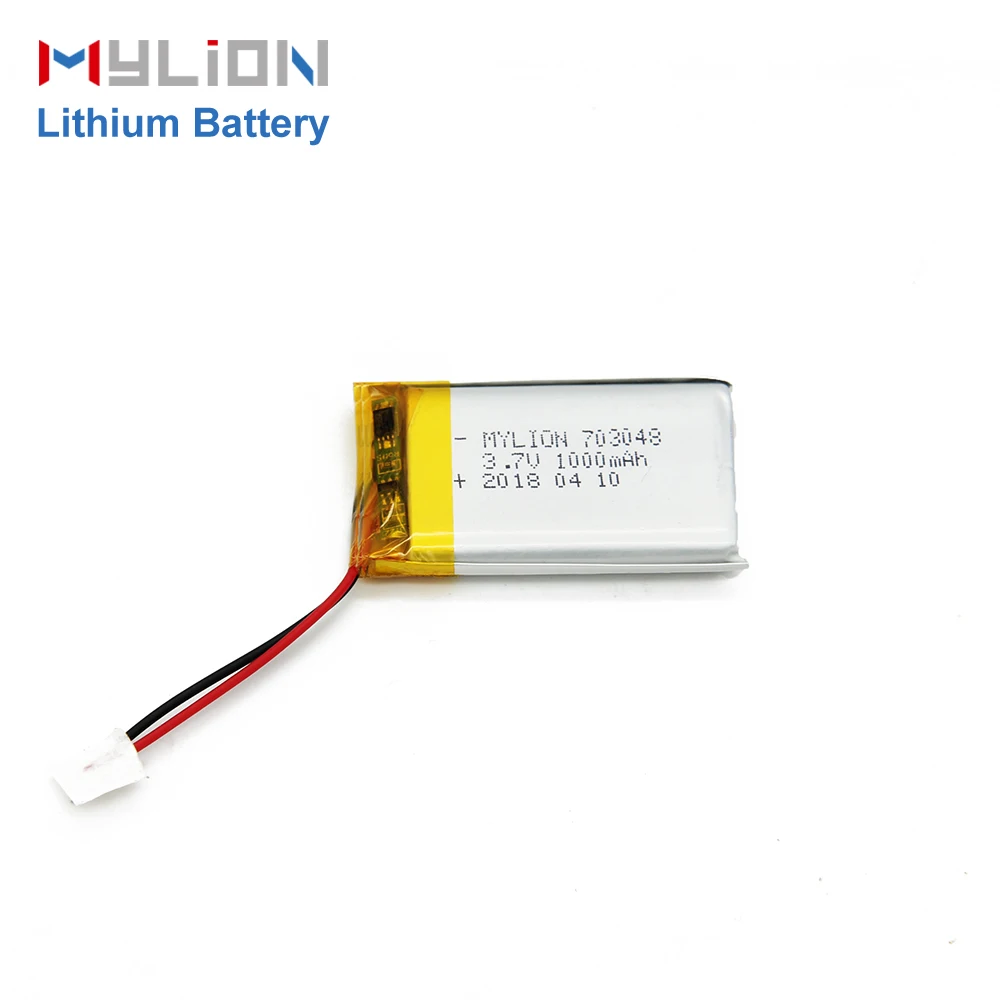 Индивидуальные литиевые полимерные батареи Mylion 3.7V1000mAh перезаряжаемые 3 7 вольт