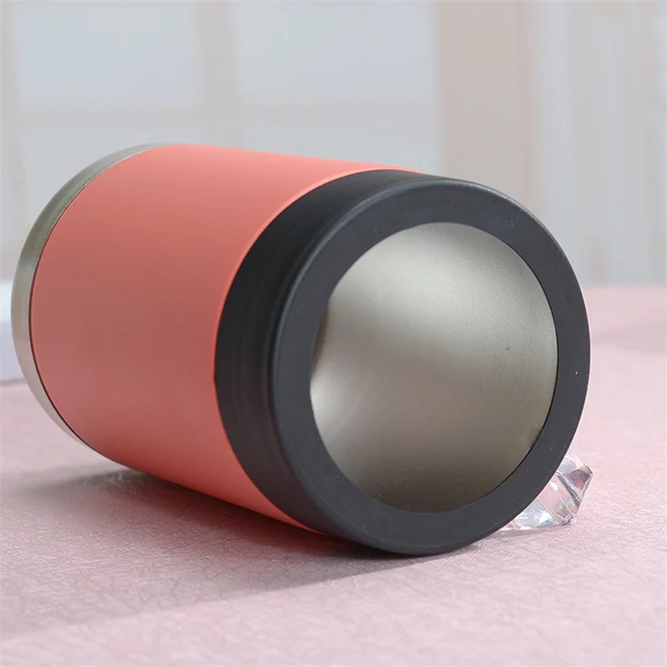 Bottle and Can Thermo Vacuum Insulated Double Walled Stainless Steel 3-in-1 Beer Bottle and Can Cooler with Beer Opener