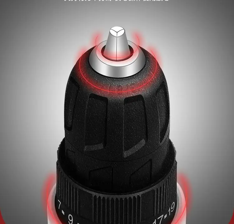 cordless drill power tool set 2 batteries and 1 charger  18v electric drill