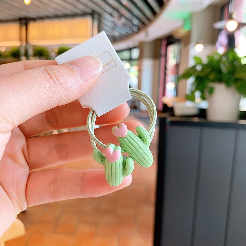 10PCS/Set Cute Baby Cartoon Animals Hair bands Girls Elastic Rubber Band Headwear Kids Hair Accessories