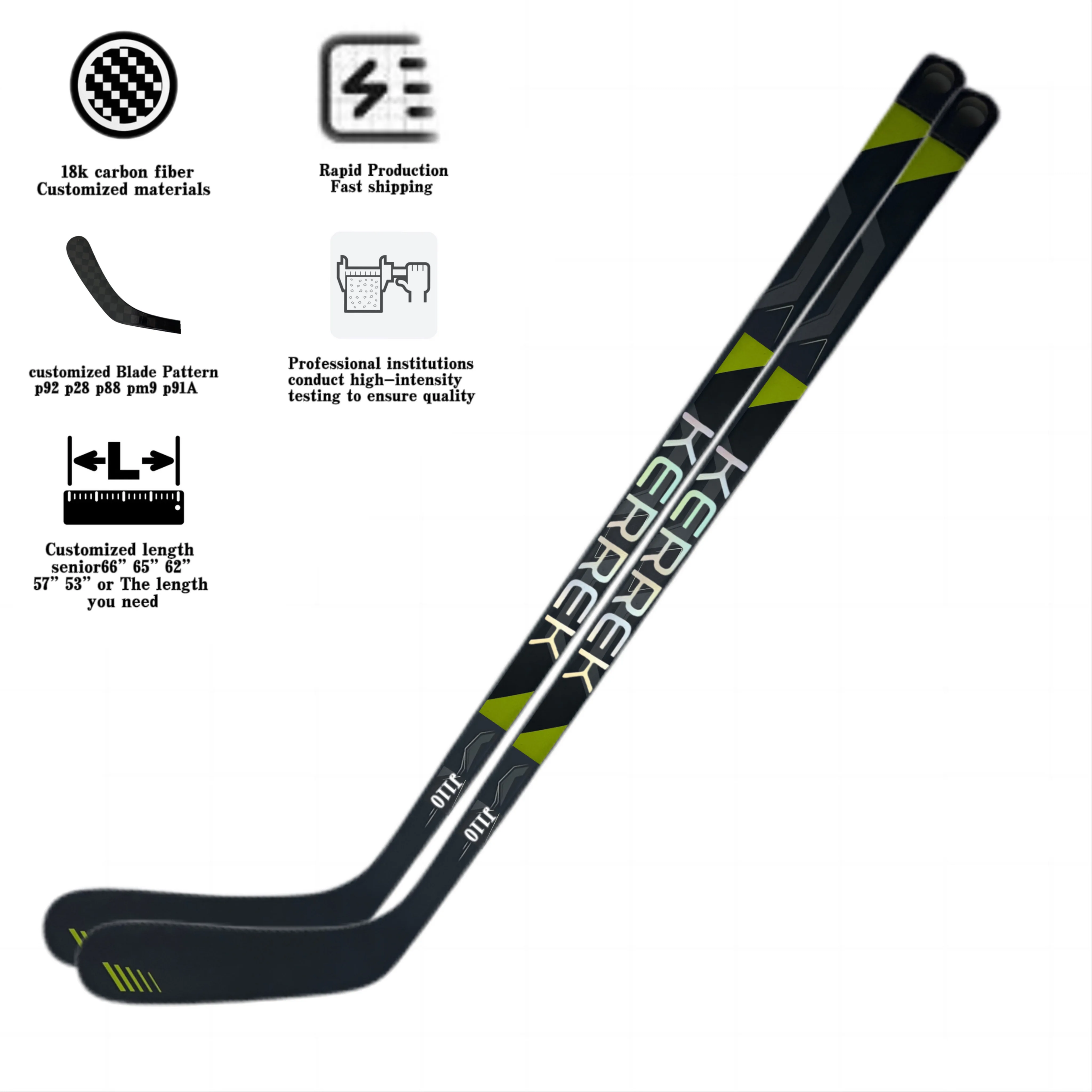 Customized Logo Brand Promotional Carbon Fiber Ud Field China Blank White Proto R Junior Mini Small Ice Hockey Stick For Kids