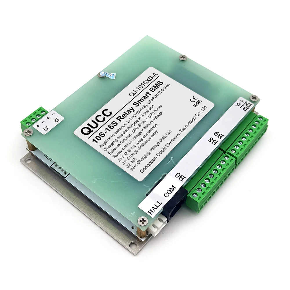 Интеллектуальный контактор QUCC Li ion Lfepo4 B 10S 12S 14S 16S 51,2 V BMS 48V 36V BMS 300A 400A 500A низкоскоростной автомобиль BMS