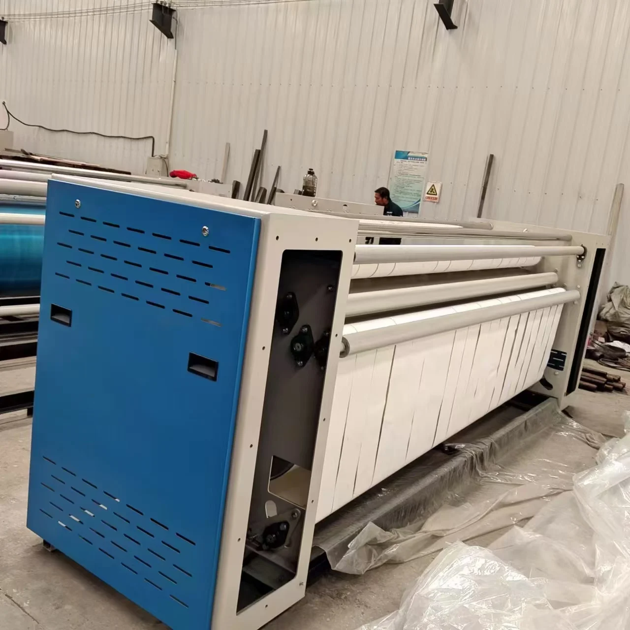 Manufacturers supply fully automatic commercial bed linen ironing machine intelligent control industrial ironing machine