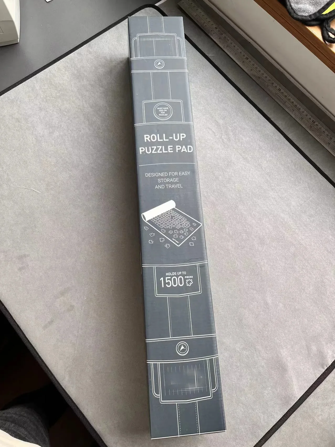 Jigsaw Puzzle Roll Up Mat with Rubberized Base  Play Mat for kids