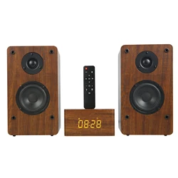 Wooden TV SoundBar Bluetooth Speaker Home Theater System 3D Surround Sound Bar Subwoofer Audio Remote Control Wall Mountable
