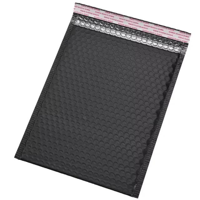 
Free Sample Shockproof Matte Black 10X13 Inches Bubble Padded Mailer Package Envelope For Packaging 
