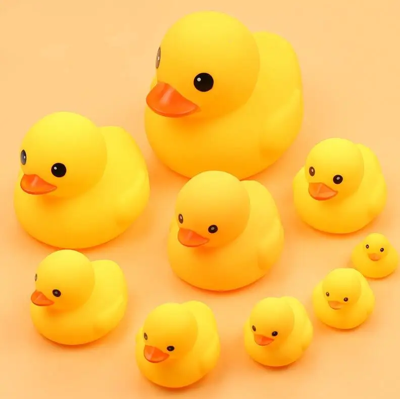  Игрушка для ванны детская резиновая утка игрушка купания на пляже с изображением животных желтая милые игрушки в ванной