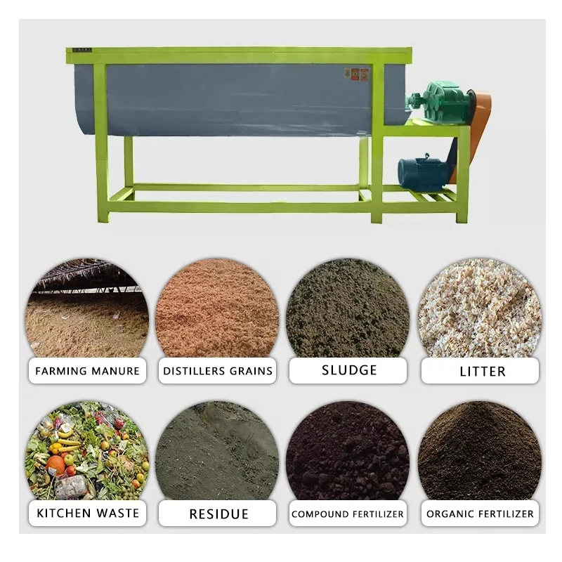 Single shaft mixer chicken manure fertilizer compost mixing equipment