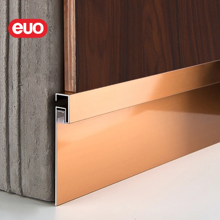 Euo заводская цена, черные плинтусы, плинтус из нержавеющей стали, плинтус для стен