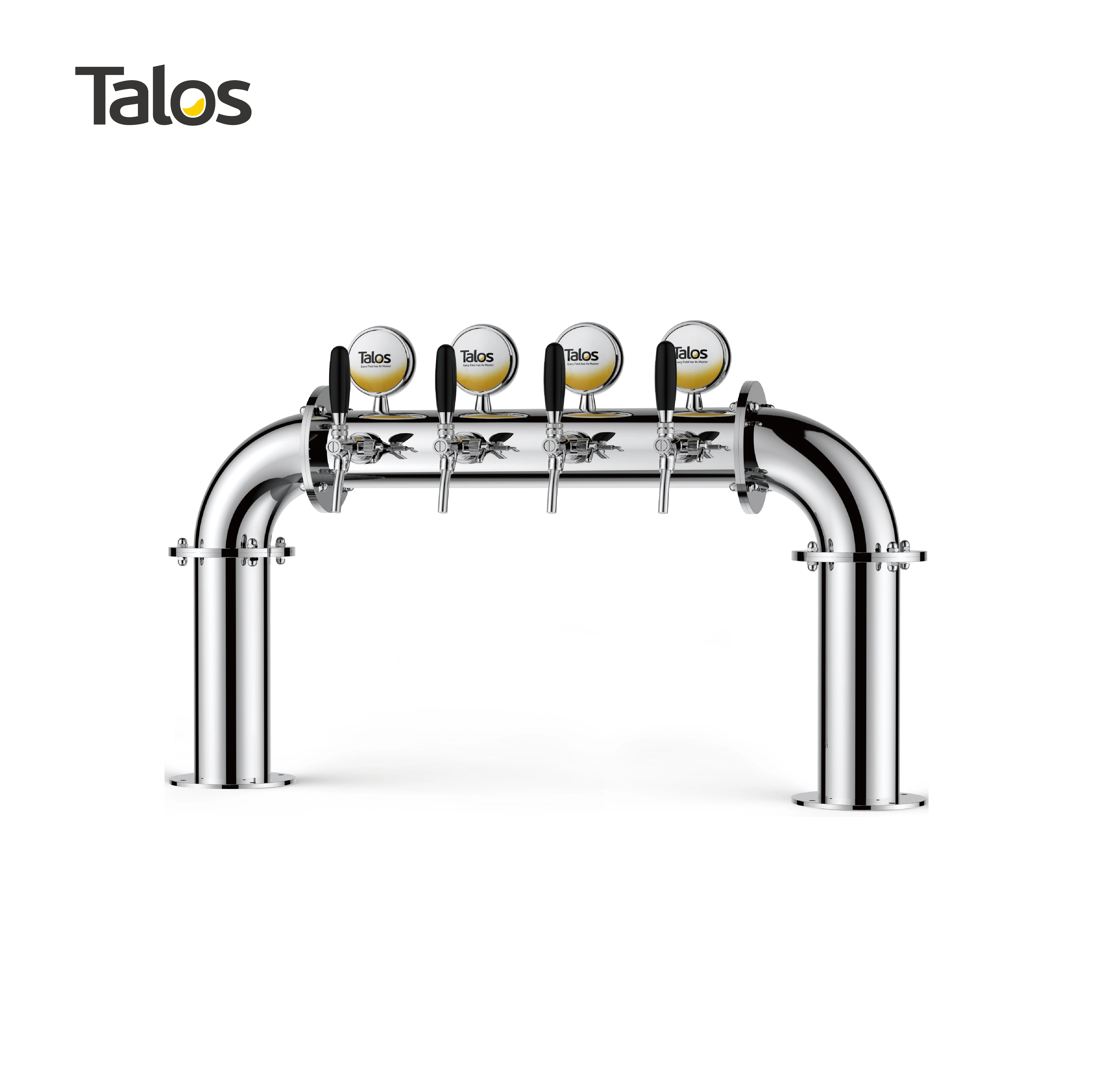 TALOS U Tower башня из нержавеющей стали, 4 крана, башня 102 мм, дозирующее оборудование для пива, пивная башня (полированная)