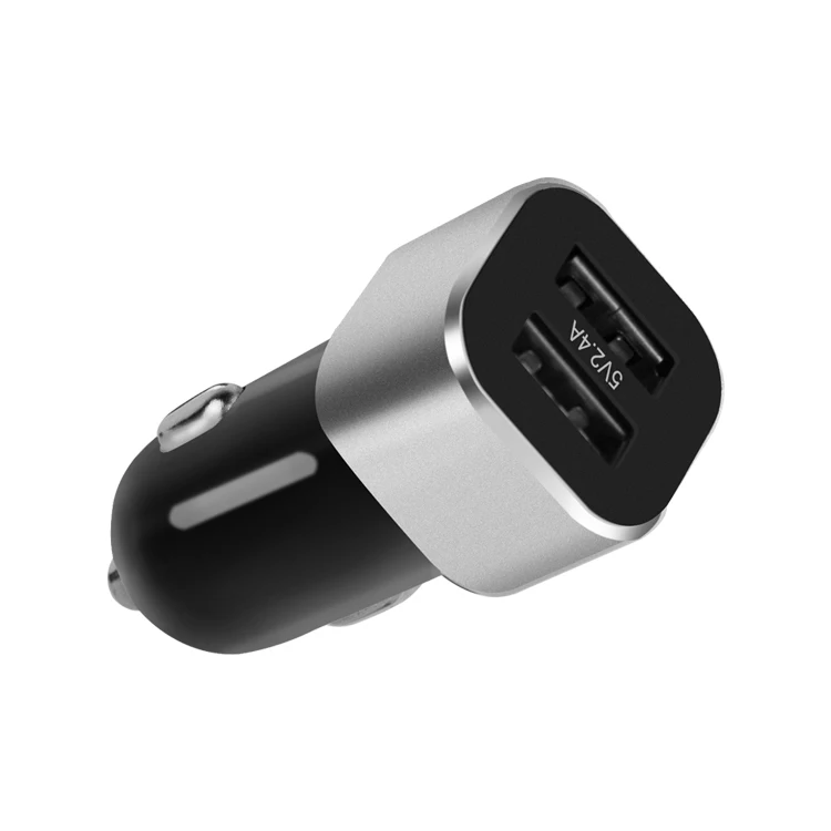  2021 hot selling cheap luxury dc12 36v input Dual USB 5V/2.1A Ports Car Charger for