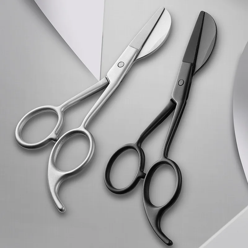 Stainless Steel Tufting Scissors DIY Carpet Cutters with Blackened Duckbill and Pelican Trim Yarn Handle Made of Plastic