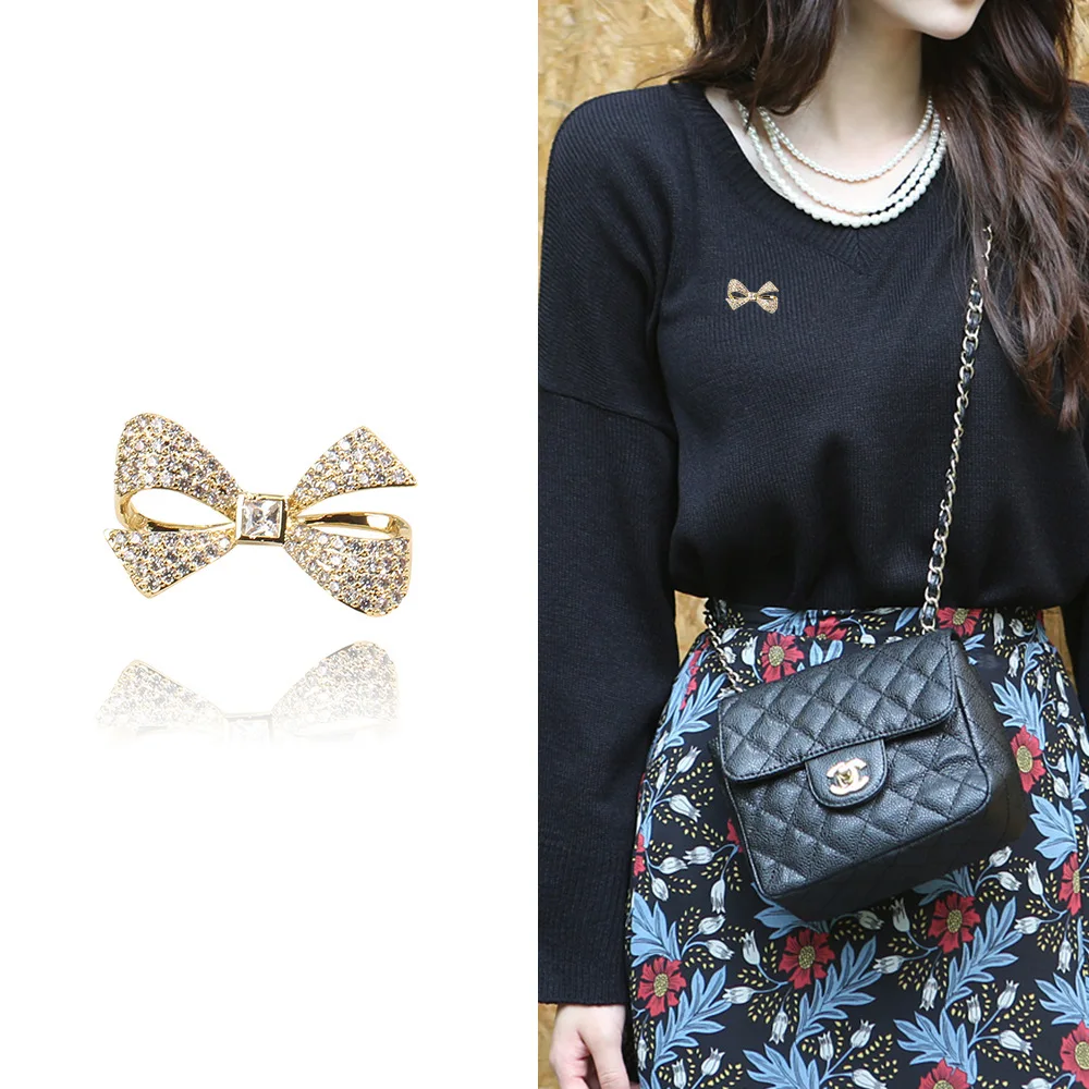 Wholesale Women Bow tie Bowknot Brooch High Quality